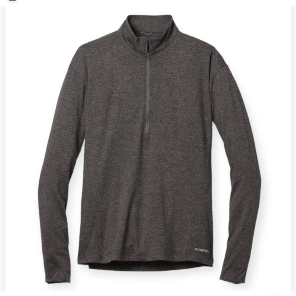 Patagonia Women's Outdoor Hiking Seabrook‎ 1/4 Zip Top Heather gray Size Small